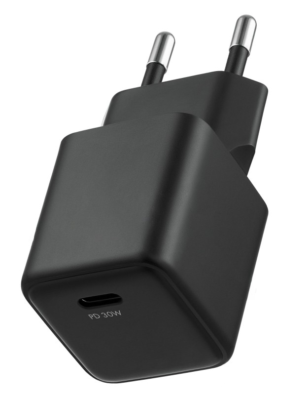 Сетевое зарядное устройство moonfish USB-C, GaN, PD, 30Вт черный фото 2