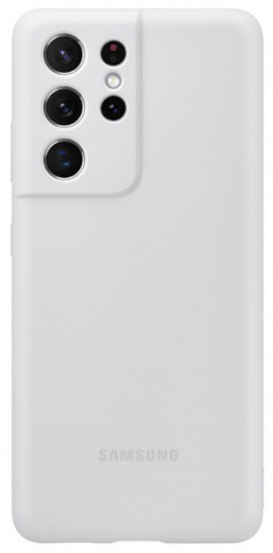 

Чехол Samsung, Серый, Silicone Cover для Galaxy S21 Ultra серый