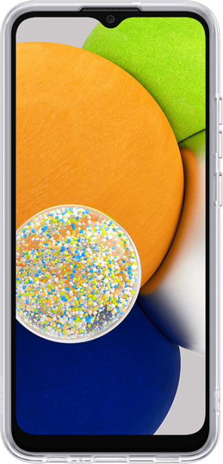 Чехол Samsung Soft Clear Cover для Galaxy A03 прозрачный EF-QA035TTEGRU - фото 2