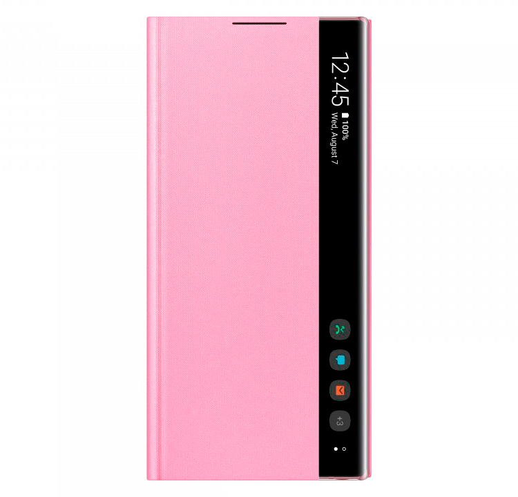 Чехол-книжка Samsung Clear View Cover для Galaxy Note10 розовый