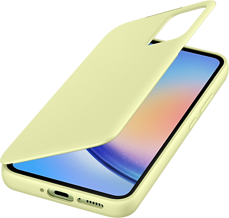Чехол Samsung Smart View Wallet Case Galaxy A34 лайм EF-ZA346CGEGRU - фото 4