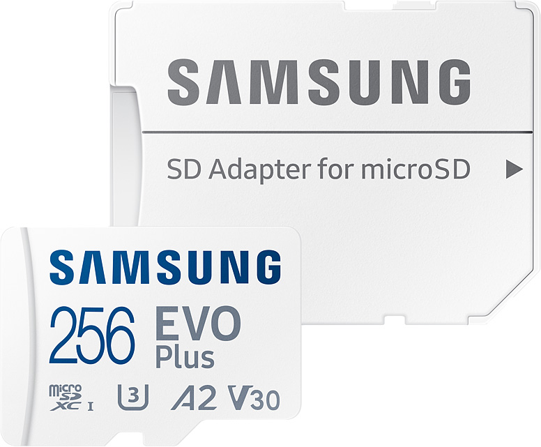 Карта памяти Samsung MicroSDXC EVO Plus 256 ГБ MB-MC256KA/APC, цвет белый MB-MC256KA/APC - фото 1