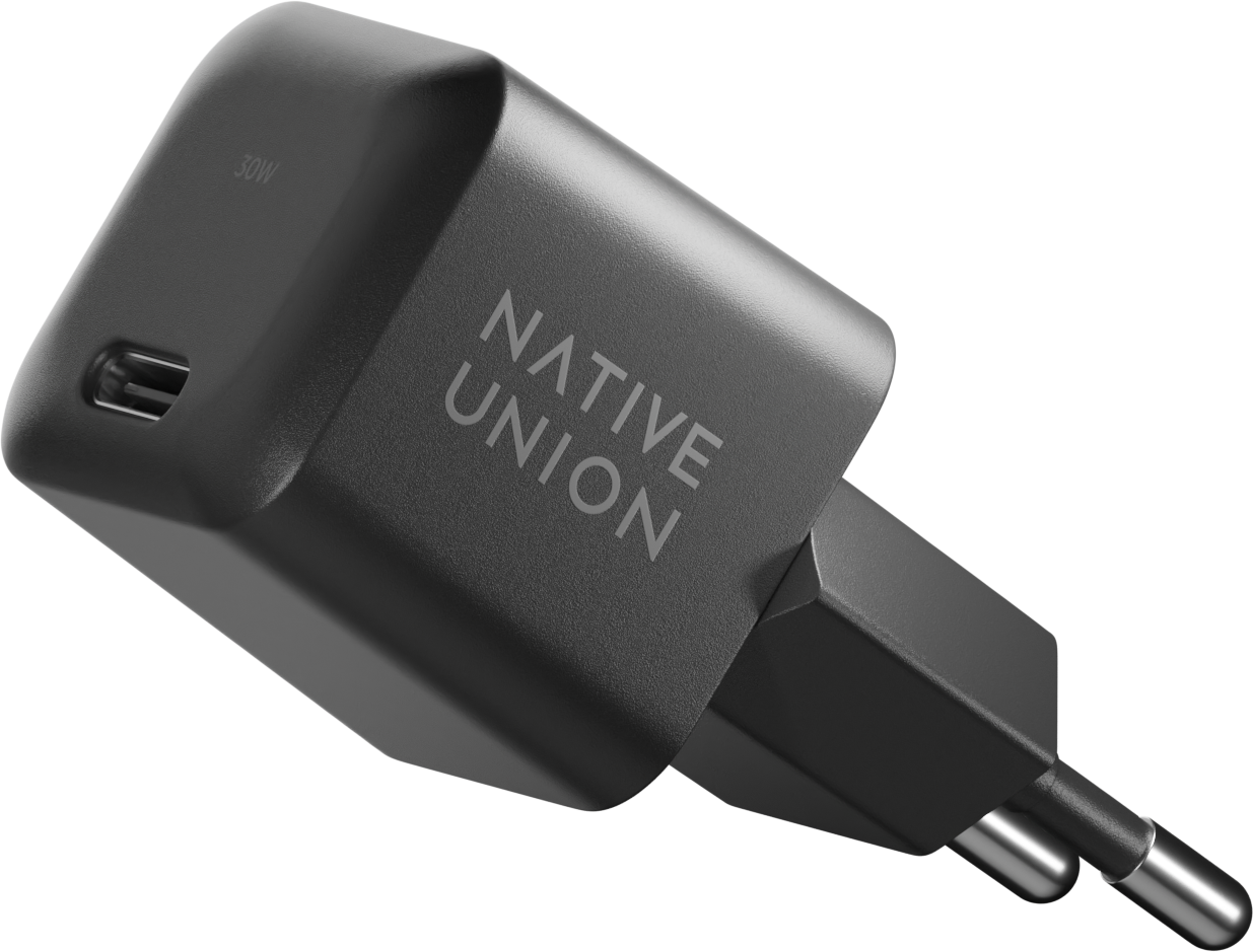 Сетевое зарядное устройство Native Union Fast GaN Charger USB-C, PD, 30Вт  черный