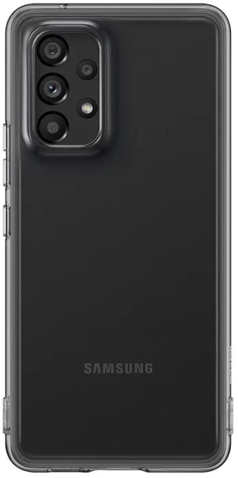 Чехол Samsung Soft Clear Cover A53 Черный EF-QA536TBEGRU - фото 1