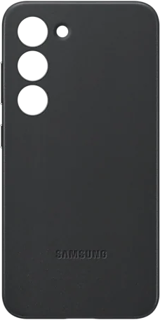 

Чехол Samsung Leather Case S23 Черный, Leather Case S23 Черный