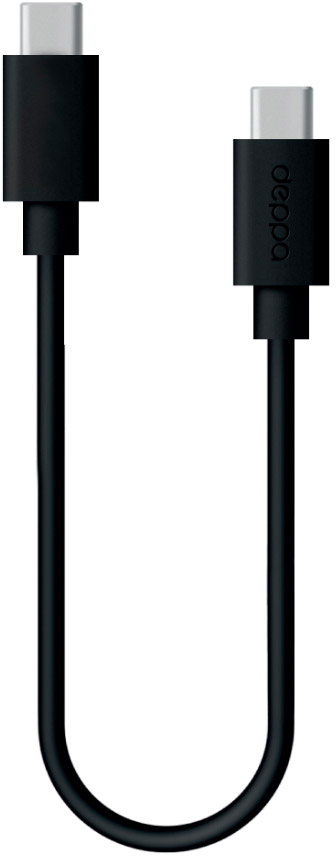 Кабель Deppa USB-C - USB-C, 1.2 м черный