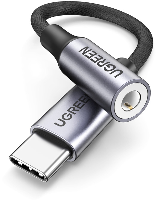 Адаптер UGREEN Адаптер UGREEN USB-C — 3.5mm серый фото 2