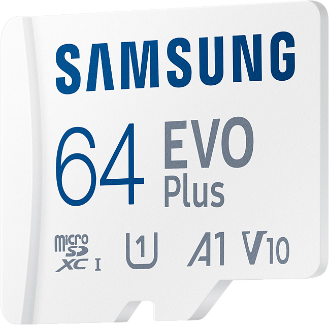Карта памяти Samsung MicroSDXC EVO Plus 64 ГБ MB-MC64KA/RU, цвет белый MB-MC64KA/RU - фото 2
