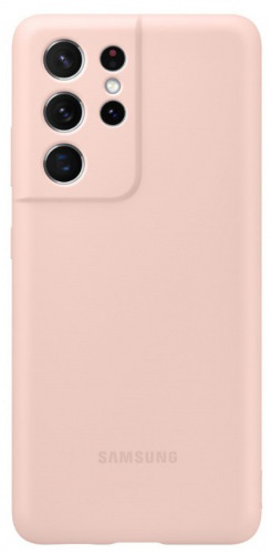 

Чехол Samsung, Розовый, Silicone Cover для Galaxy S21 Ultra розовый