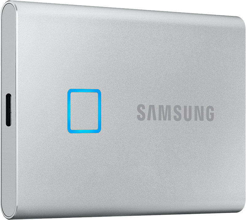 Внешний накопитель Samsung SSD USB 3.2 T7 2 ТБ серебристый