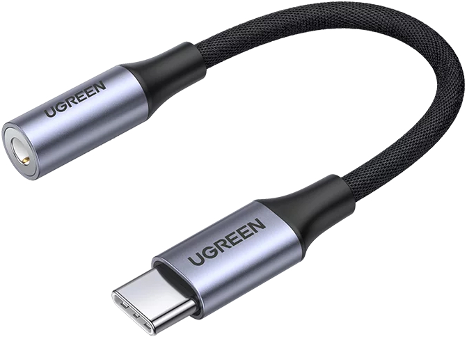 Адаптер UGREEN USB-C — 3.5mm серый