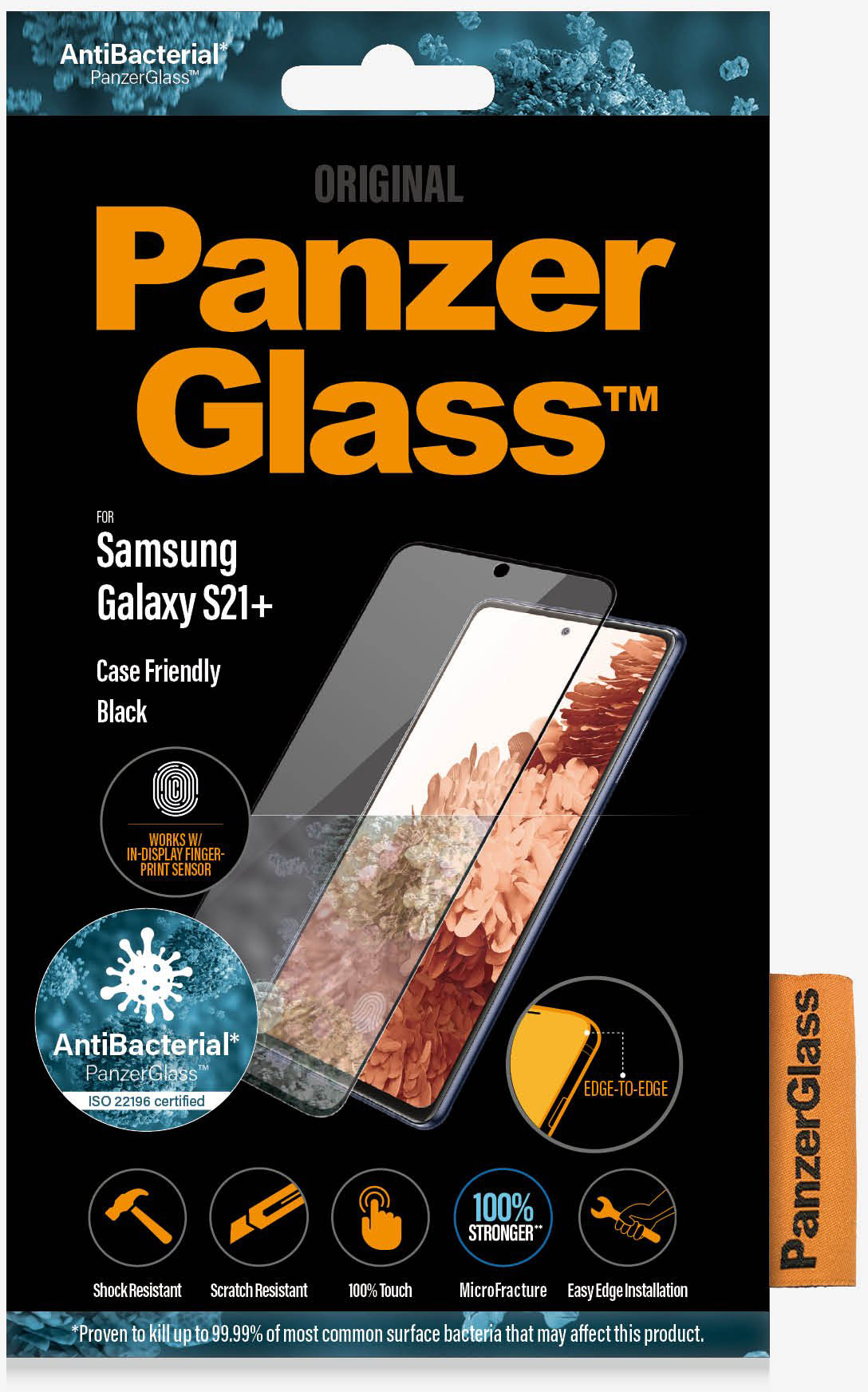 Защитное стекло PanzerGlass для Galaxy S21+ черный купить на фирменном  сайте galaxystore в Москве, цены на Защитное стекло PanzerGlass для Galaxy  S21+ черный