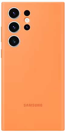 Чехол Samsung Silicone Case S23 Ultra Оранжевый EF-PS918TOEGRU - фото 3