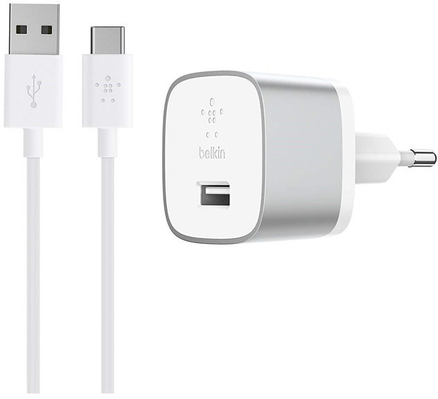 Сетевое зарядное устройство Belkin USB-C, 18W, QC 3.0, с кабелем белый