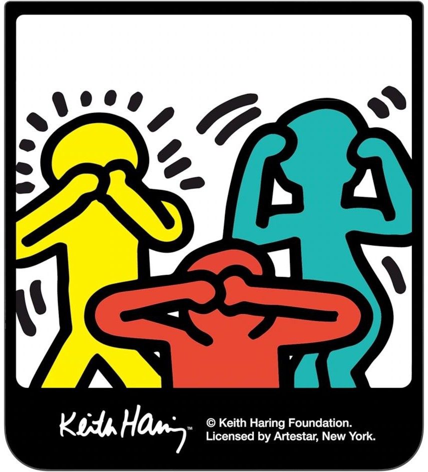 Панель для чехла Samsung Flipsuit Z Flip6 Haainc Keith Haring Photo желтый фото 2