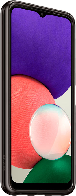 Чехол Samsung Soft Clear Cover для Galaxy A22 черный EF-QA225TBEGRU - фото 4