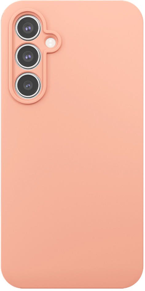 Чехол VLP Aster Case для Galaxy A55, силикон персиковый