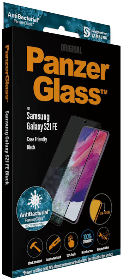Защитное стекло PanzerGlass для Samsung Galaxy S21 FE Case Friendly AB Black 7275 - фото 7