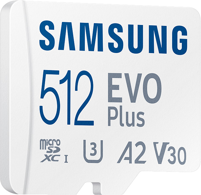 Карта памяти Samsung MicroSDXC EVO Plus 512 ГБ MB-MC512KA/APC, цвет белый MB-MC512KA/APC - фото 3