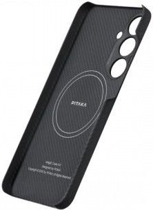 Чехол Pitaka Чехол Pitaka MagEZ 4 Case для Galaxy S24, кевлар черно-серый фото 5