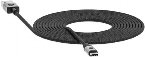 Кабель Mophie USB-A — USB-C, 3 м, текстиль черный 409903208 - фото 1