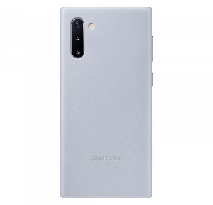 Чехол Samsung Leather Cover для Galaxy Note10 серый