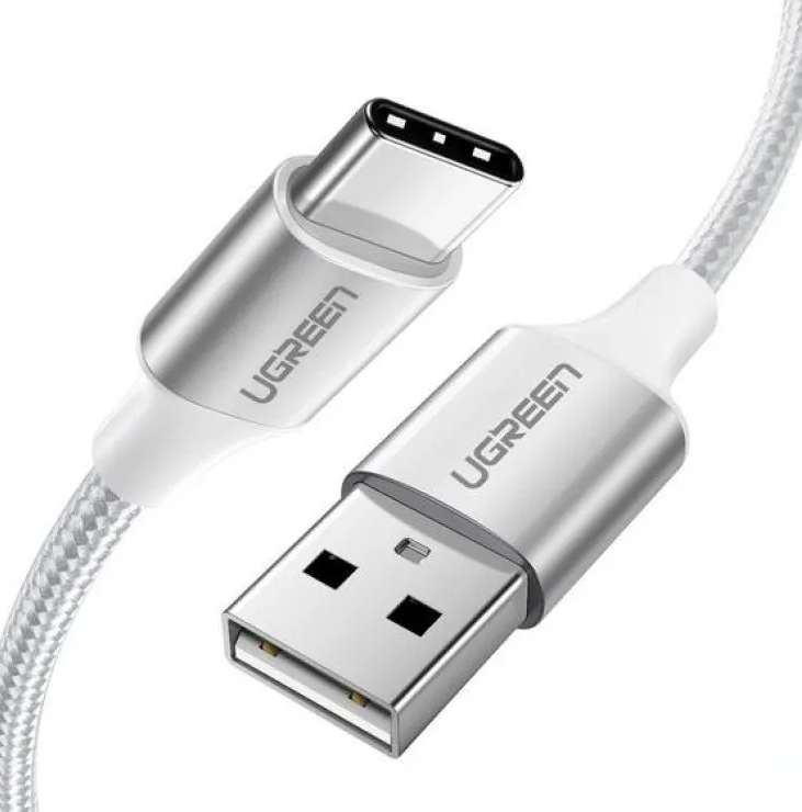 Кабель UGREEN US288 USB-A - USB-C, 1 м белый 60131_ - фото 2