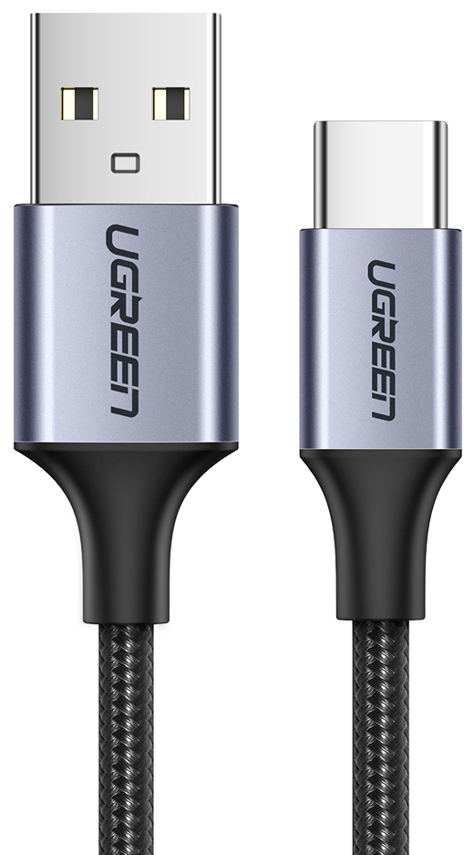 Кабель UGREEN US288 USB-A - USB-C, 1м черный 60126_