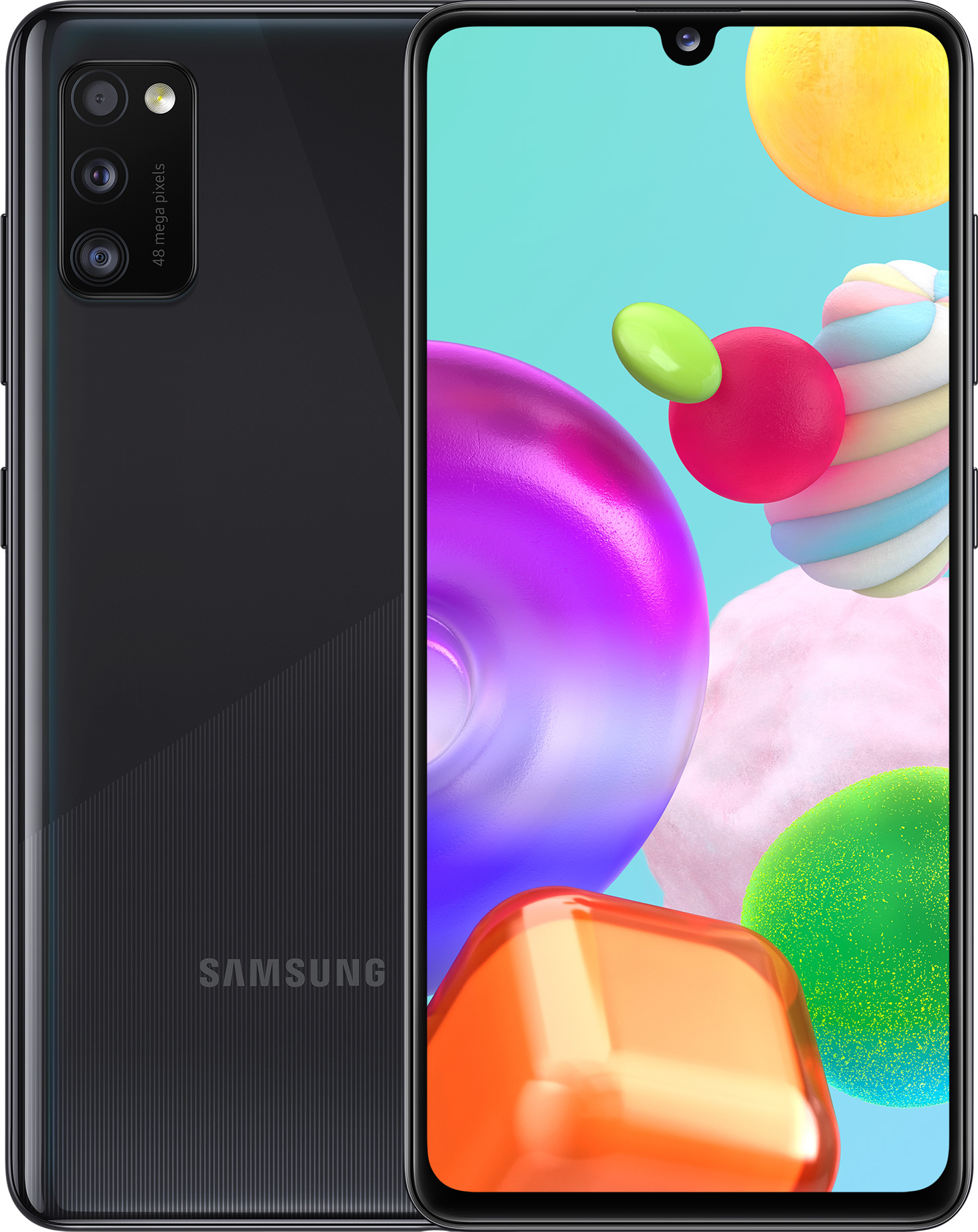 Смартфон Samsung Galaxy A41 64 Гб черный — купить по цене 14990 с ...