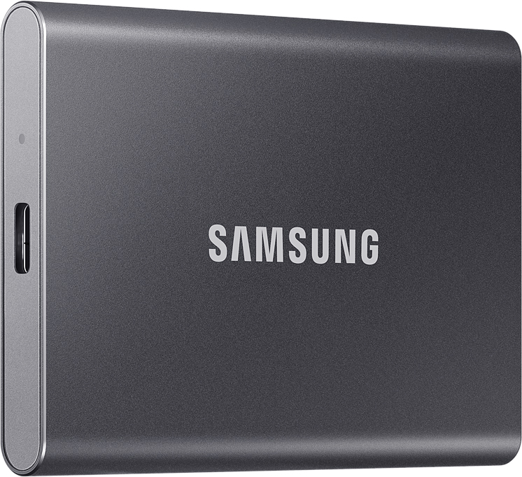 Внешний накопитель Samsung SSD USB 3.2 T7 2 ТБ серый