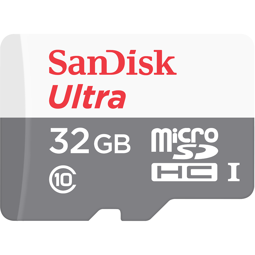 

Ultra Android microSDHC Class 10 32 ГБ + SD адаптер серый, белый