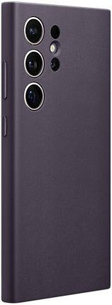 Чехол Samsung Vegan Leather Case S24 Ultra темно-фиолетовый фото 3