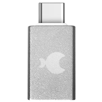 

USB-C на USB-A серебристый