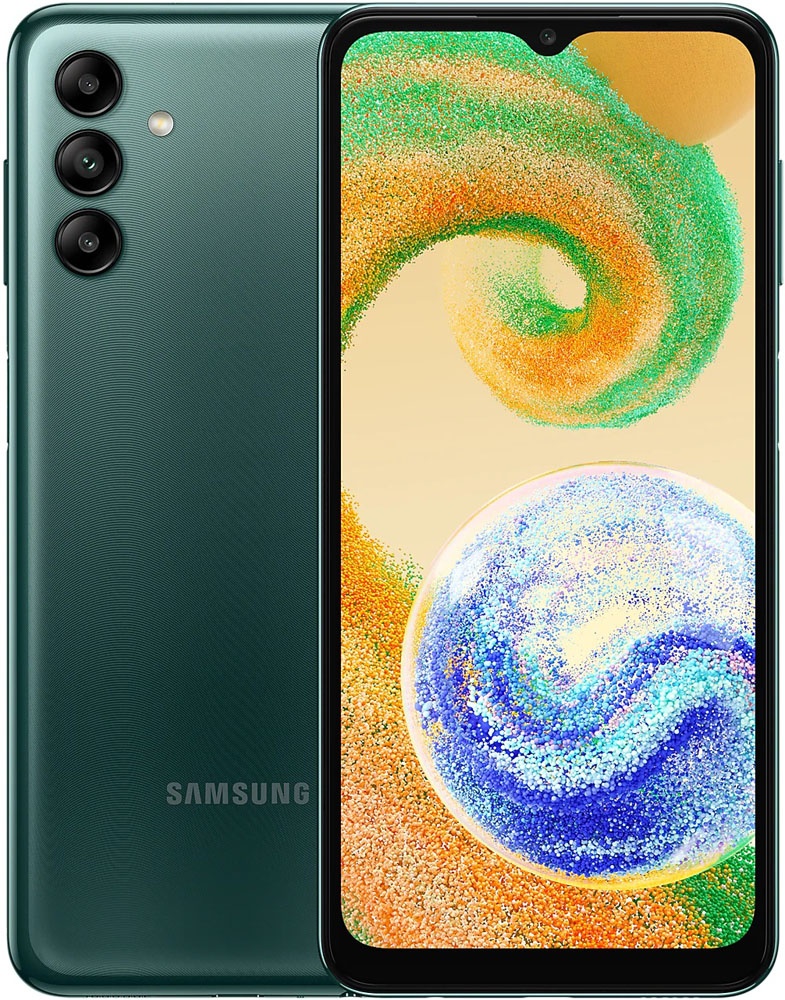 Смартфон Samsung Galaxy A04s 64 ГБ зеленый SM-A047F04064GRN21G - фото 1
