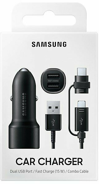 Автомобильное зарядное устройство Samsung ULC Dual Fast Car Charger черный EP-L1100WBEGRU - фото 7