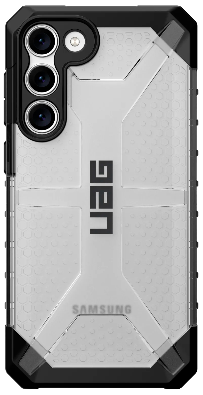 Чехол UAG Plasma Ice для Galaxy S23 Plus матовый лед/черный — купить по ...