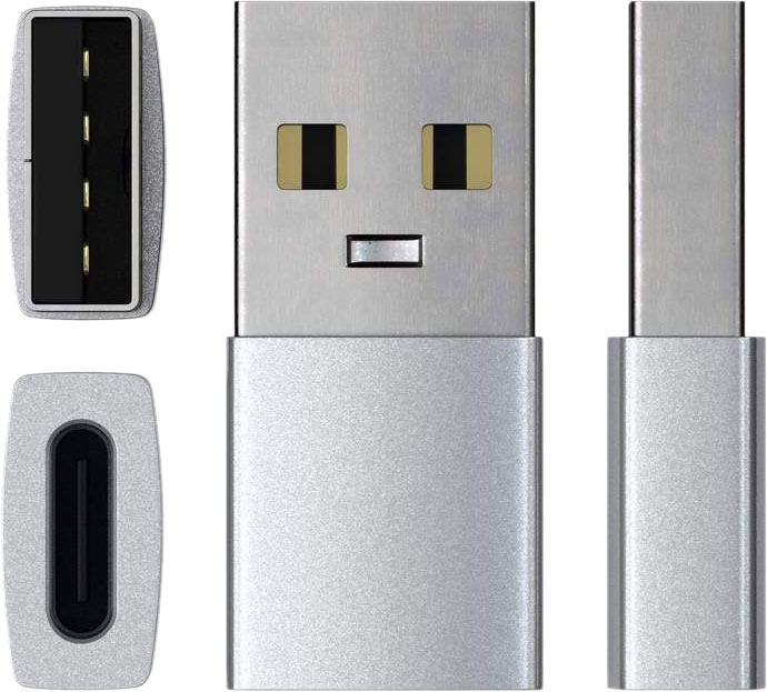Адаптер Satechi USB-A / USB-C серебристый ST-TAUCS USB-A / USB-C серебристый - фото 4