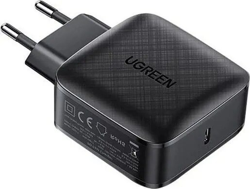 Сетевое зарядное устройство UGREEN USB-C, PD, GaN, 65 Вт черный 70817_UGREEN - фото 2