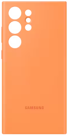 Чехол Samsung Silicone Case S23 Ultra Оранжевый EF-PS918TOEGRU - фото 1