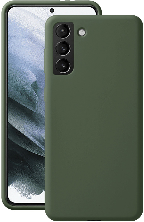 Чехол Deppa Liquid Silicone Pro для Galaxy S21+ зеленый 870019 Liquid Silicone Pro для Galaxy S21+ зеленый - фото 1