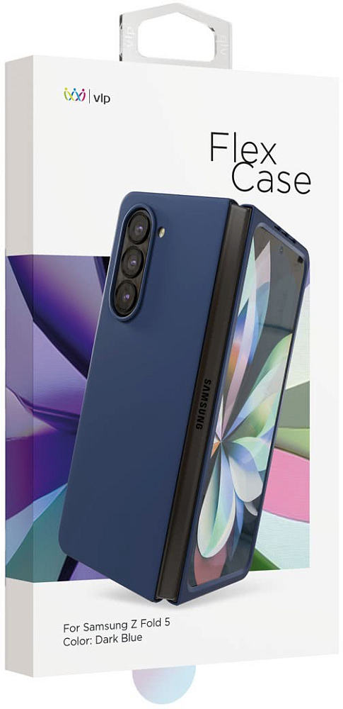 Чехол VLP Soft Touch Case для Z Fold5 синий 10514002 - фото 6