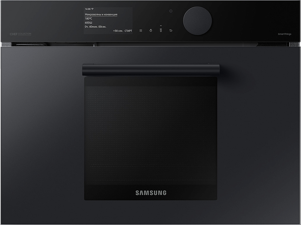 Духовой шкаф Samsung NQ50T9539BD/WT Infinite Line с функцией СВЧ, 50 л NQ50T9539BD/WT, цвет черный