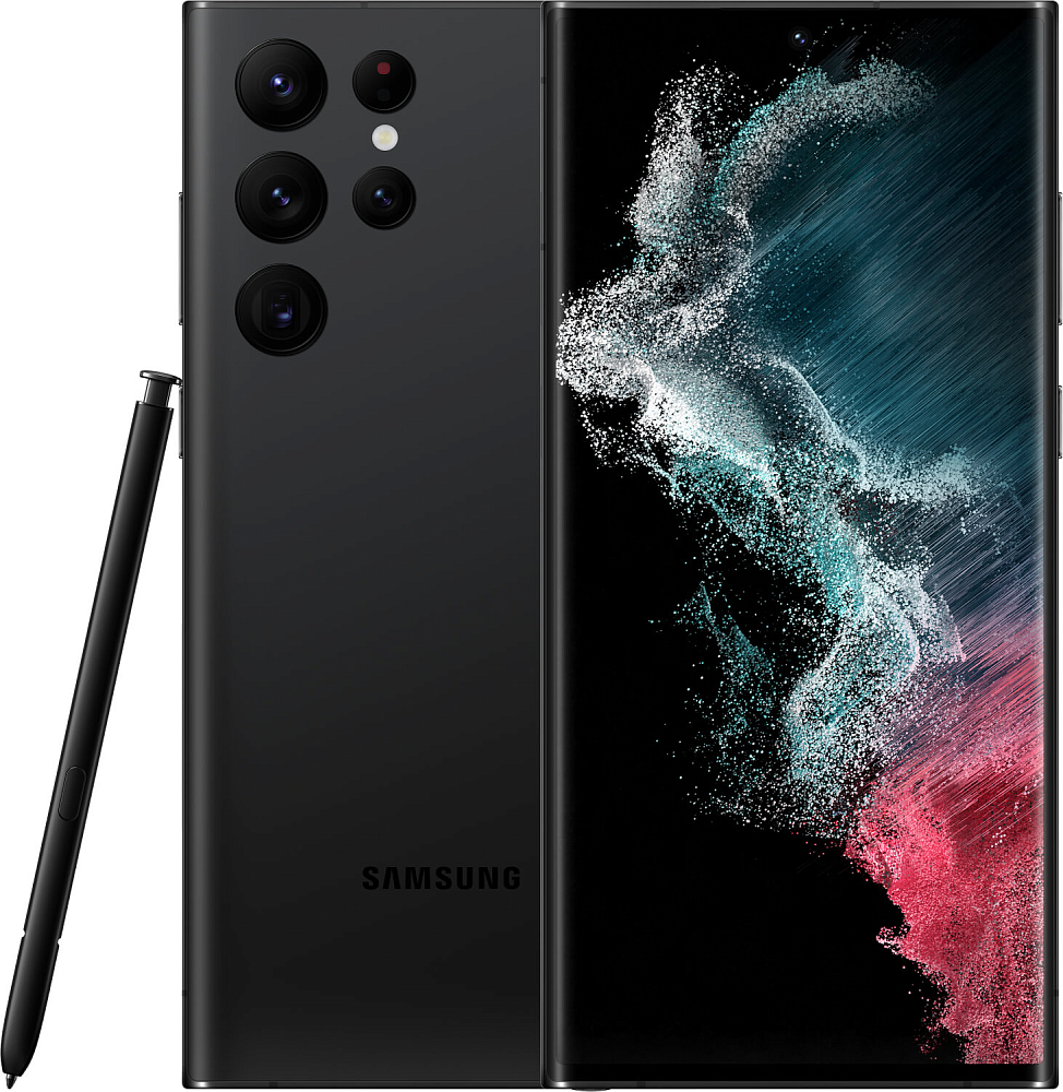 Смартфон Samsung Galaxy S22 Ultra 128 ГБ черный фантом (SM-S908BZKDSKZ) SM-S908BZKDSKZ Galaxy S22 Ultra 128 ГБ черный фантом (SM-S908BZKDSKZ) - фото 1
