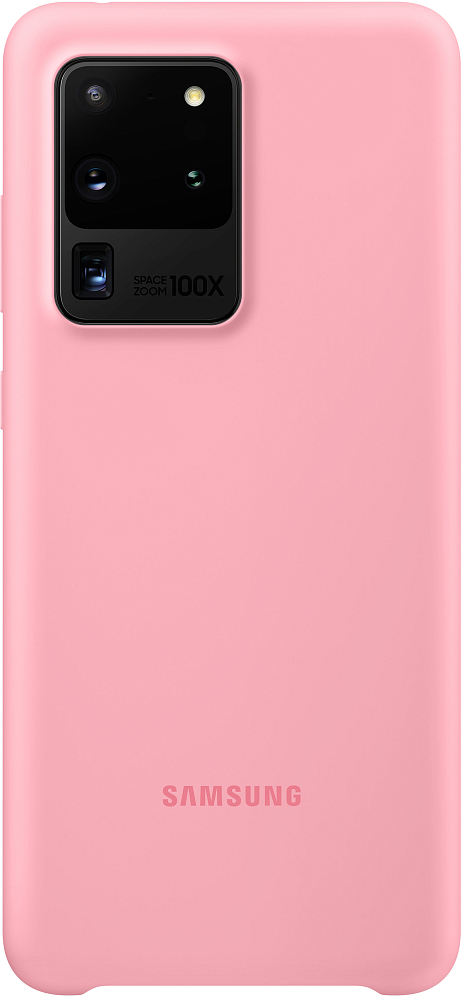 Чехол Samsung Silicone Cover Galaxy S20 Ultra розовый
