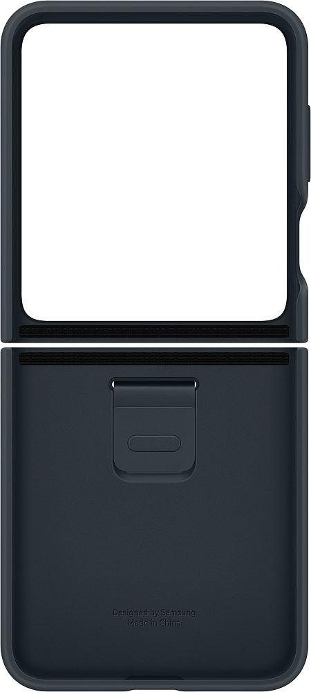 Чехол Samsung Silicone Case with Ring Z Flip5 темно-синий EF-PF731TNEGRU - фото 6