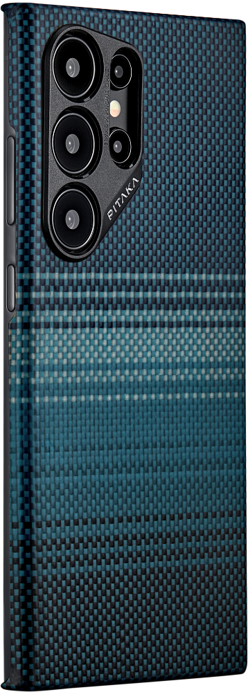 Чехол Pitaka MagEZ 4 Case для Galaxy S24 Ultra, кевлар Moonrise синий FM2401U - фото 4