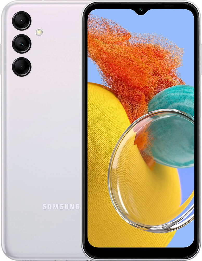 

Смартфон Samsung Galaxy M14 64 ГБ Серебристый, Galaxy M14 64 ГБ Серебристый