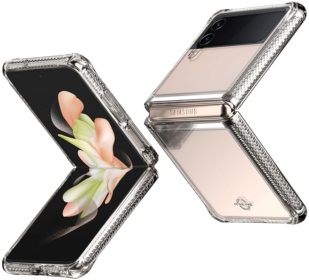 Чехол Itskins Hybrid Clear для Samsung Galaxy Z Flip4 прозрачный SGB4-HBMKC-TRSP - фото 6