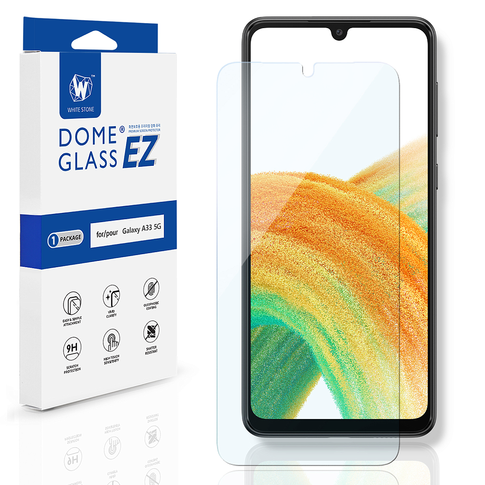 Защитное стекло Whitestone EZ для Galaxy A33 (без УФ-лампы) прозрачный 8809365406951