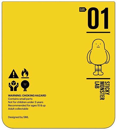 Панель для чехла Samsung Flipsuit Z Flip6 Sticky Monster Lab Fragile оранжевый Фото 2